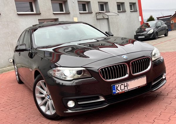 BMW Seria 5 cena 72900 przebieg: 198339, rok produkcji 2015 z Międzylesie małe 631